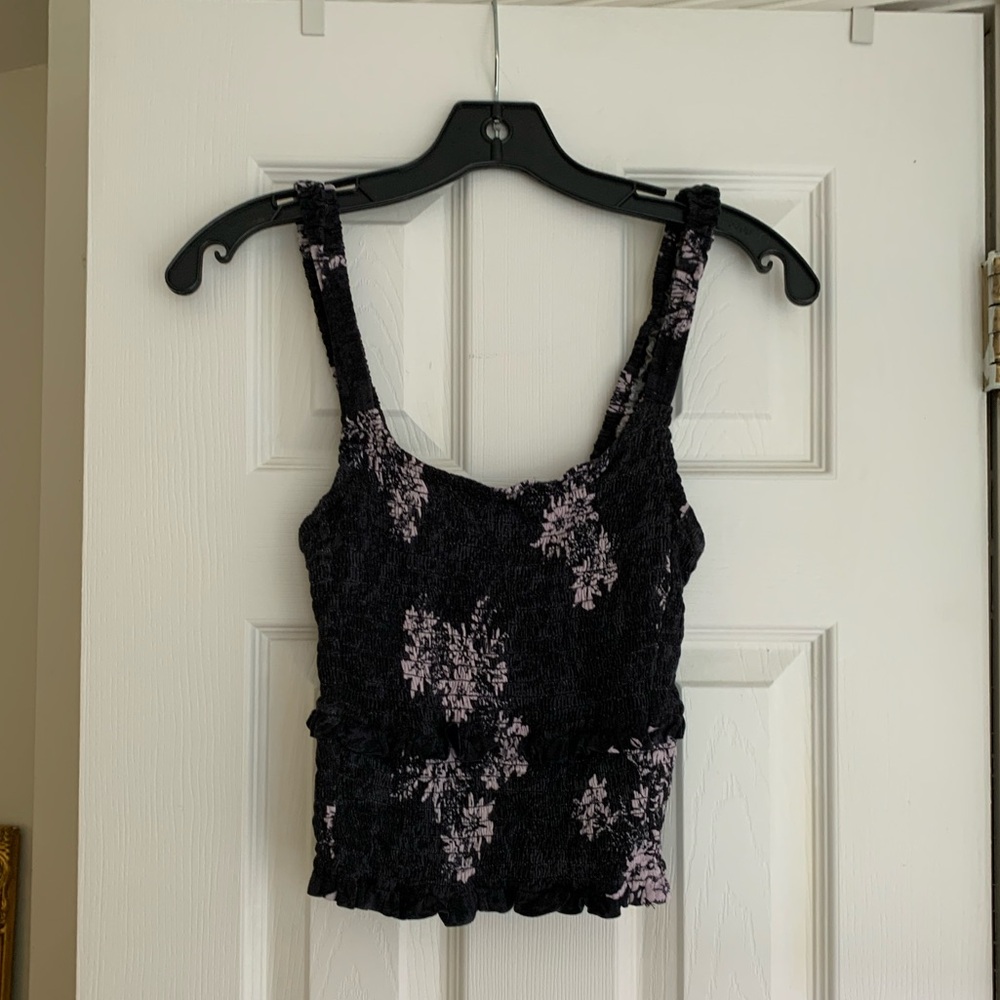 NWOT Free People Shirred Tank